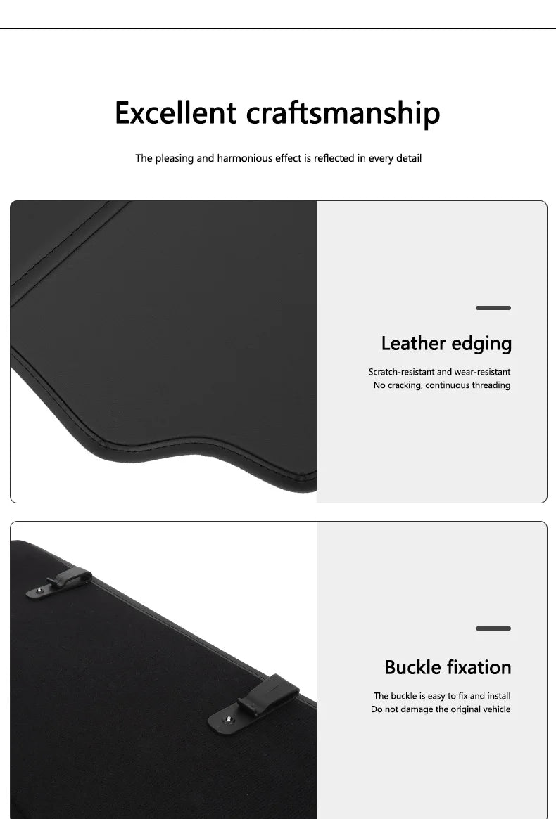 Car Seat Back Anti-Kick Leather Protective Pad For BYD - NeoBYD