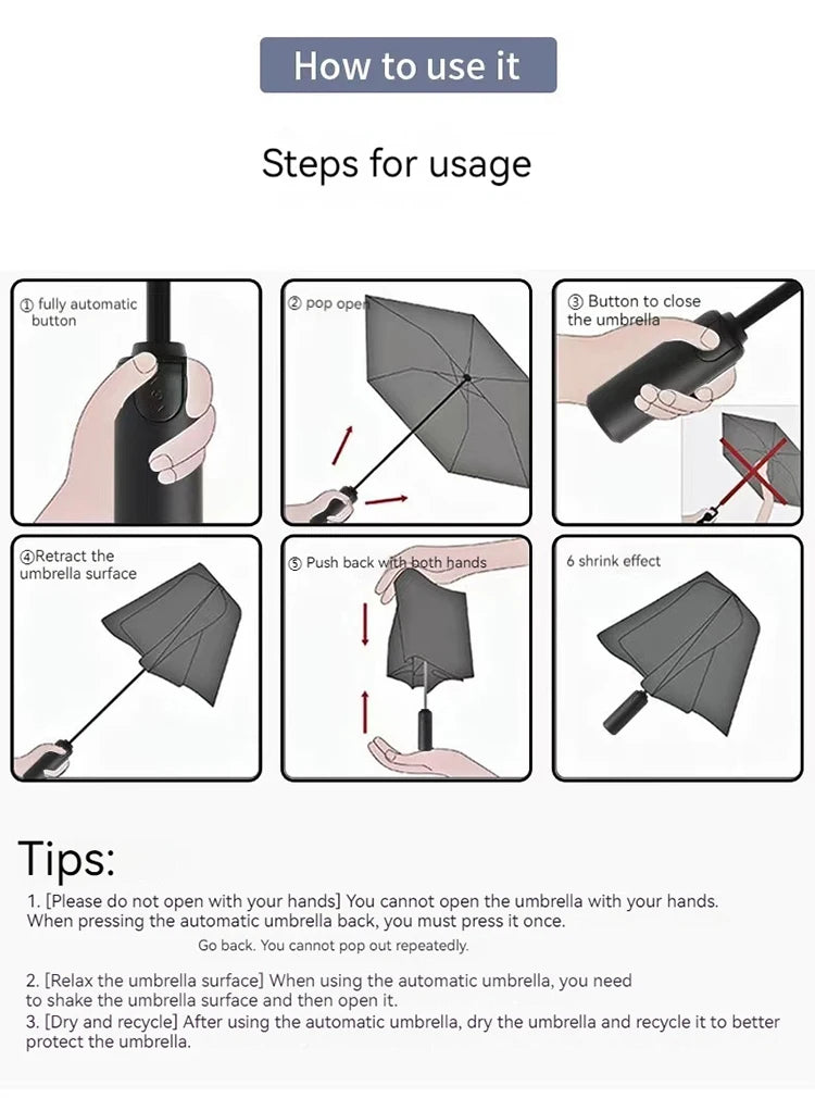 Choice Car Automatic Folding Windproof Sunshade Umbrella - NeoBYD