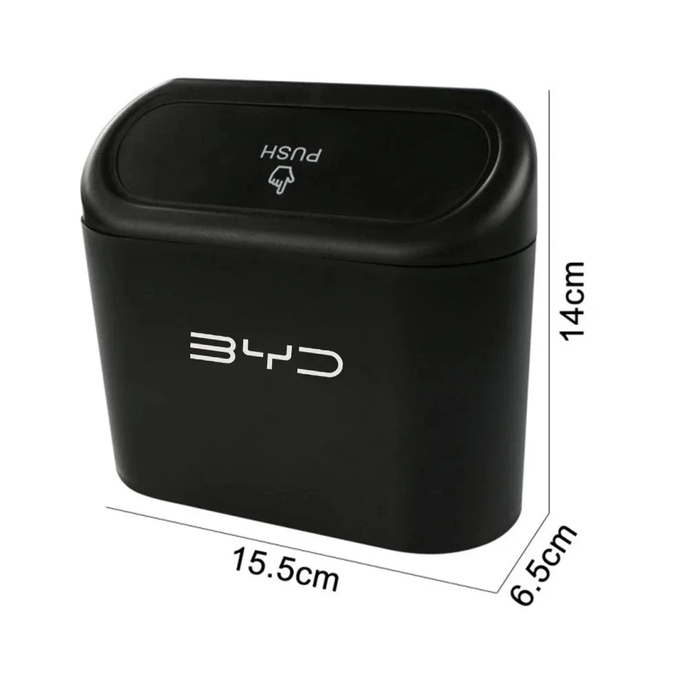 1PC Car Hanging Trash Bin Storage Box for BYD Atto 3 / Seal / Seagull / Dolphin / Act 3 / Tang F3 / E6 / Yuan / Song Plus S6