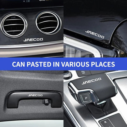 Car Metal Emblem Audio or Steering Wheel Stickers Reflective Decor Decals For JAECOO J7 J6 J7 J8 Phev 2025 2024 2023 Ruigu 9