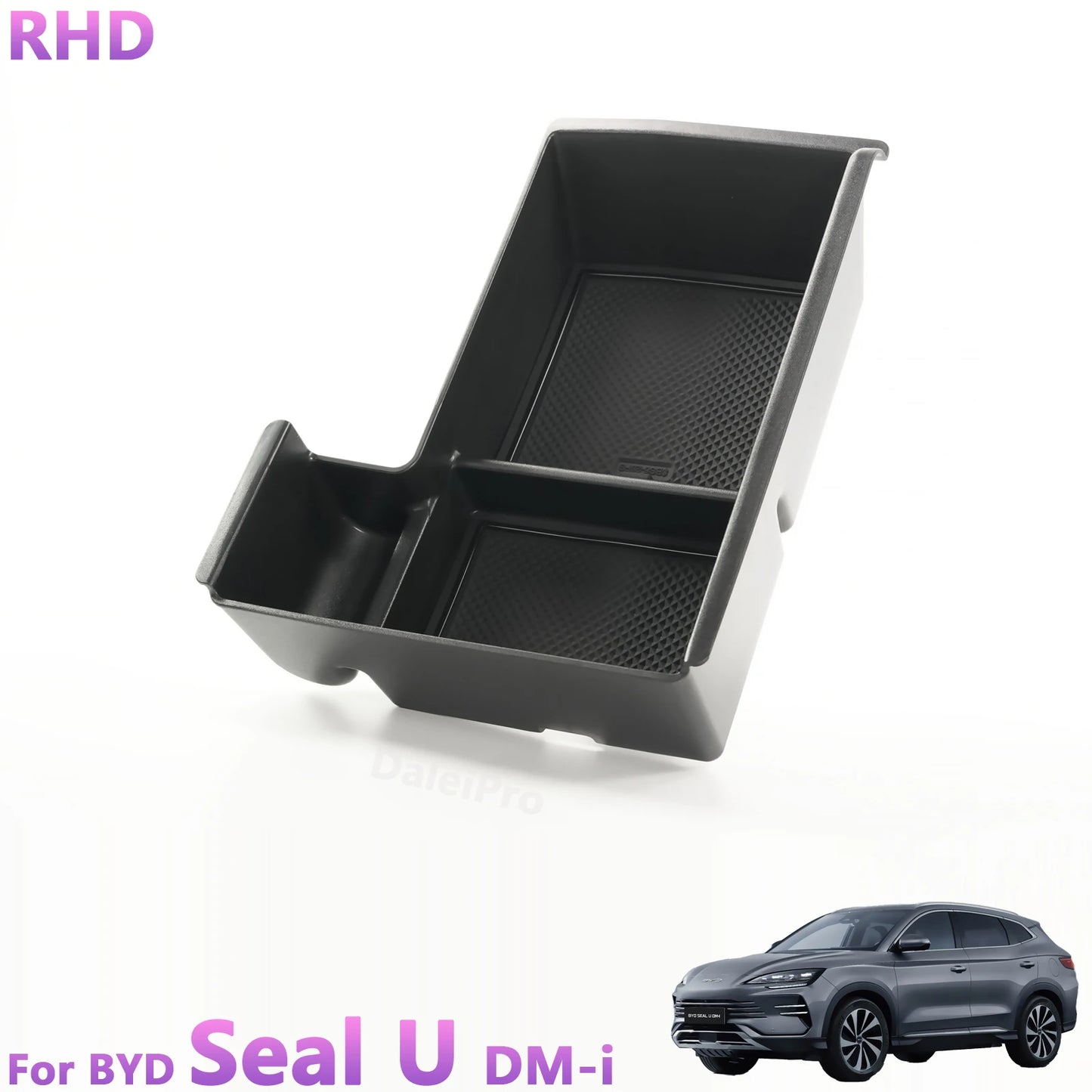 RHD For BYD Seal U DM-i 2025 Armrest Storage Box Glasses Storage Box Car Center Console Organizer Tray for Song Plus Accessories
