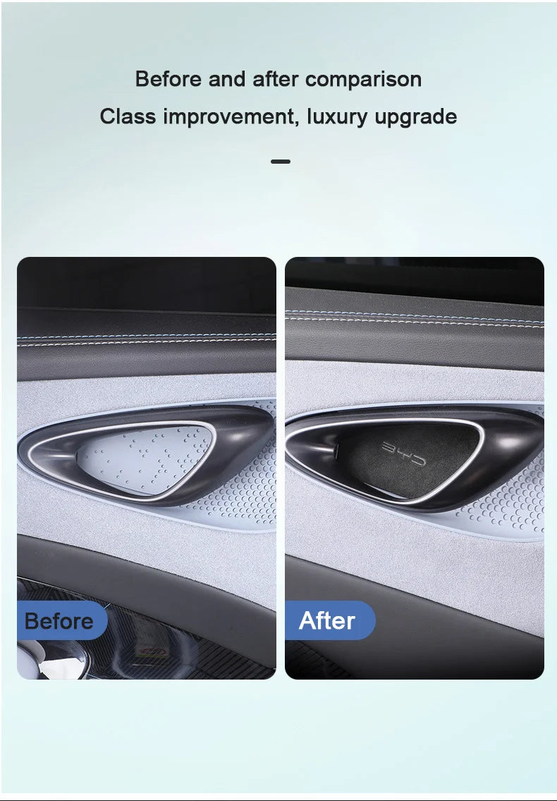 BYD Seal Suede Door Handle Patch Covers 4Pc EV Kit Pro - NeoBYD