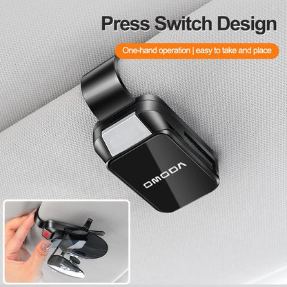 Car Sun Visor Glasses Clips One-hand Pressing switch Eyeglasses Holder For Omoda JAECOO J7 J6 J7 J8 Phev 2025 2024 2023 Ruigu 9