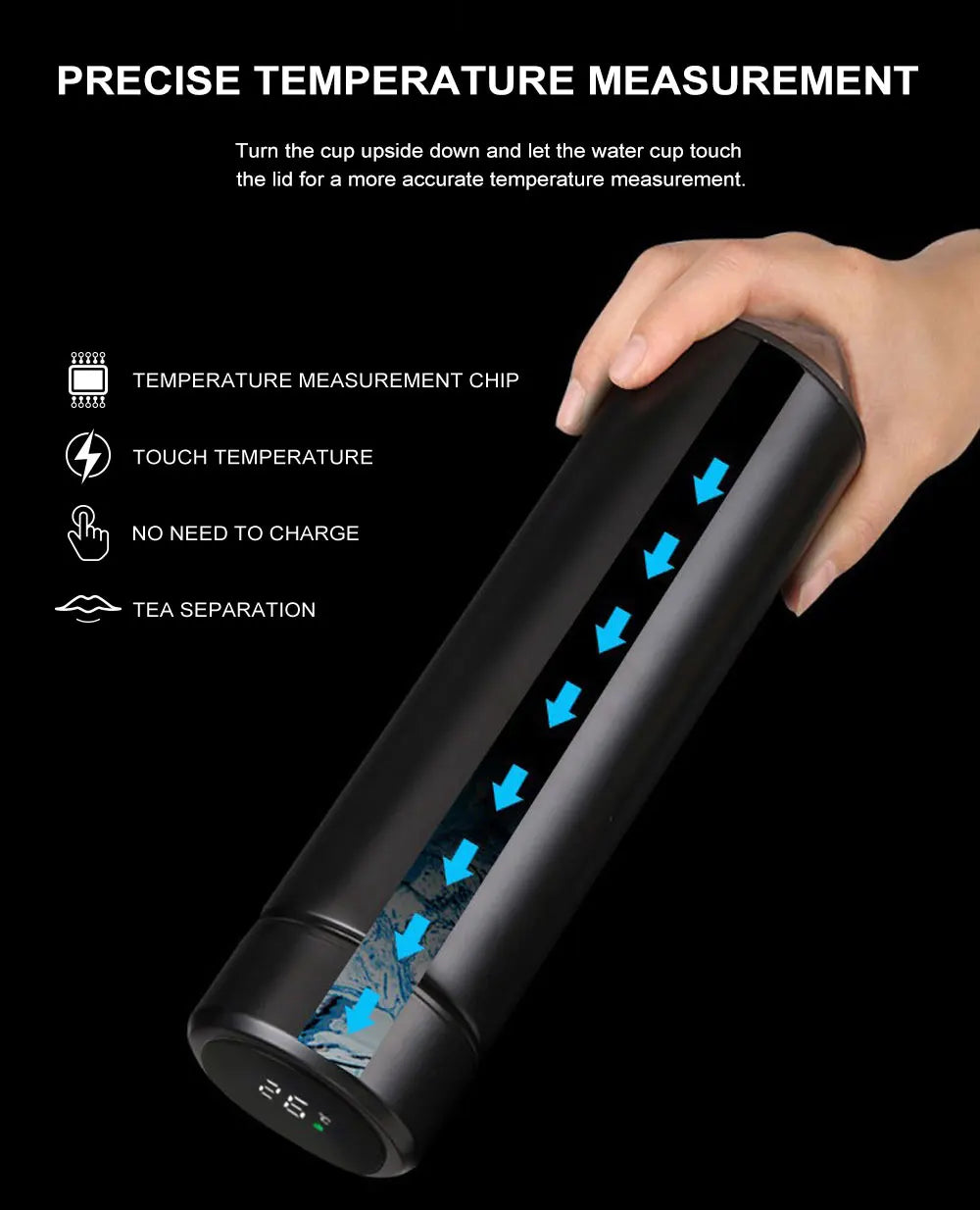 Car Intelligent Thermos Bottle For BYD Tang F3 E6 Atto 3 Yuan Plus Song Max F0 G3 I3 Ea1 Dmi 2din 2014 G6 Pro Auto Accessories - NeoBYD