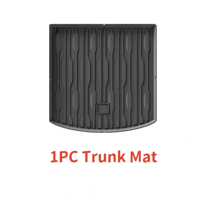 For BYD SEALION 7 2024 2025 TPE Car Floor Mats and Cargo liners, All Weather Waterproof RHD&LHD Backrest Mats Trunk Mats