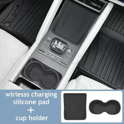 BYD Yuan Pro ATTO 2 Silicone Wireless Charging Pad Cupholder - NeoBYD