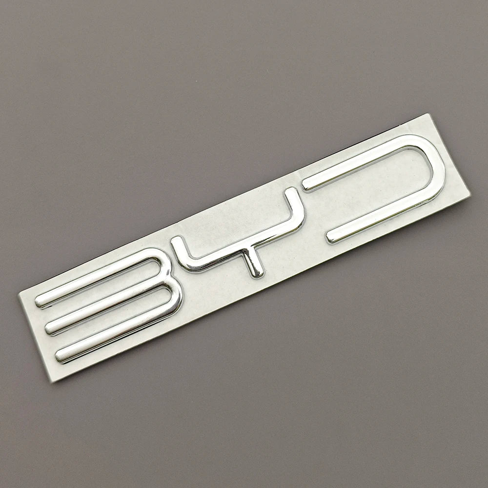 Byd Rear Logo 3D Metal BYD Logo Car Emblem Badge Rear Trunk Sticker Accessories For ...