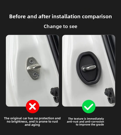 4 pcs Extendable Silicone Car Door Lock Covers Waterproof Rust-proof Protection For Chery Jaecoo J7 J8 2023 2024 2025 Auto