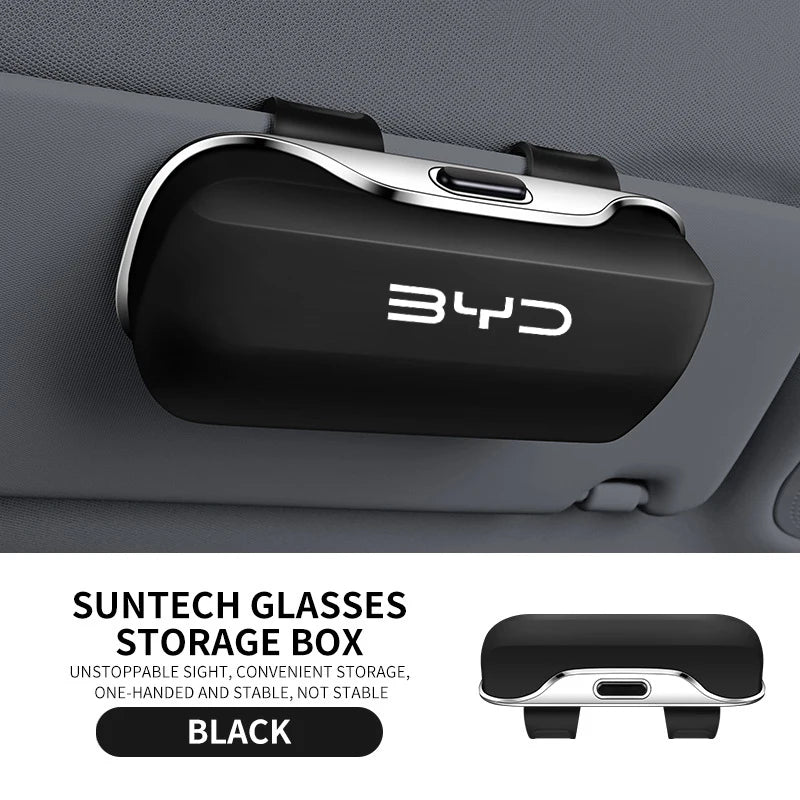 Car Visor Sunglasses/Glasses Holder Case Clip Box For BYD - NeoBYD