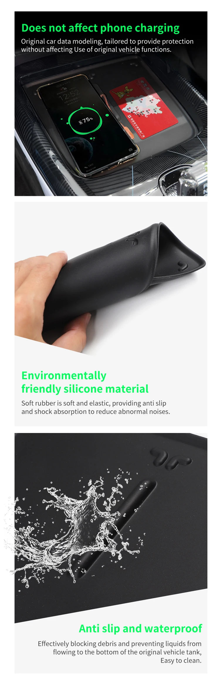 Phone Wireless Charging Silicone Anti-skid Pad For BYD Seal - NeoBYD