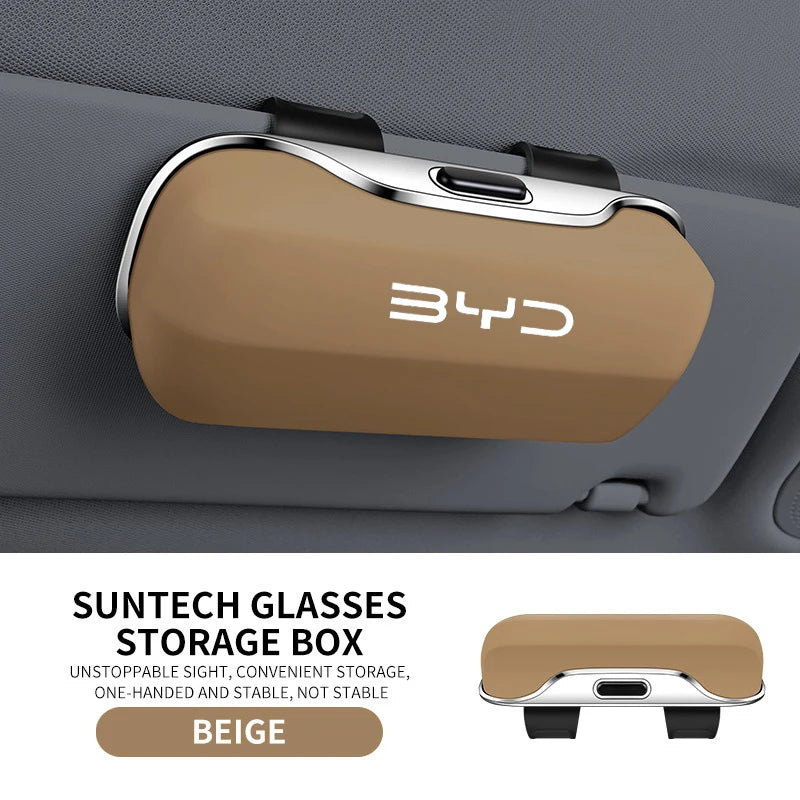 Car Visor Sunglasses/Glasses Holder Case Clip Box For BYD - NeoBYD