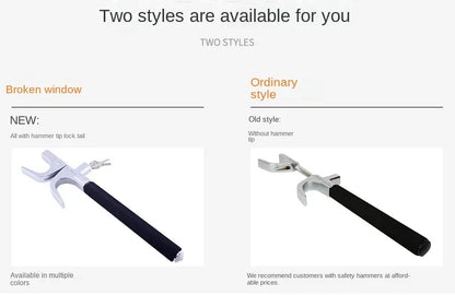 Car Steering Wheel Lock Anti-Theft Car Device Universal Fit Adjustable Length Clamp Double Hook Retractable Steering Lock With