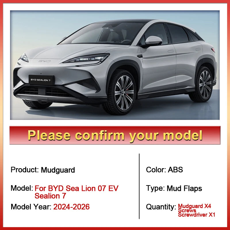 BYD Sea Lion Mud Flaps Front And Rear Protection For EV - NeoBYD