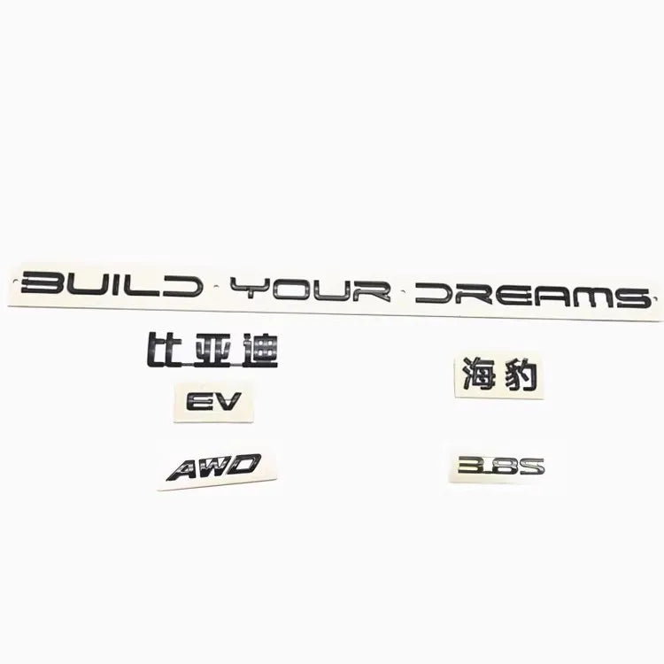 BYD Seal Trunk Emblem Black Letter 1pc KCSZHXG For EV - NeoBYD