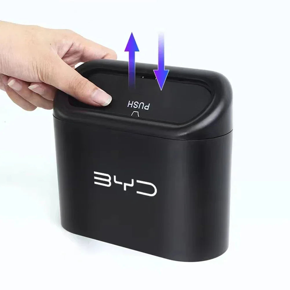 1PC Car Hanging Trash Bin Storage Box for BYD Atto 3 / Seal / Seagull / Dolphin / Act 3 / Tang F3 / E6 / Yuan / Song Plus S6