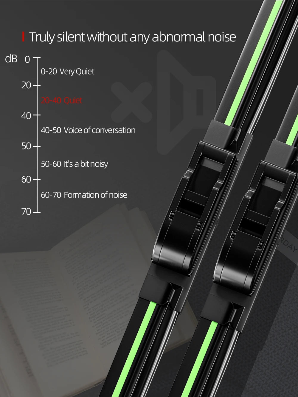 Front Windshield Wiper Blades For BYD Dolphin - 2 Pieces