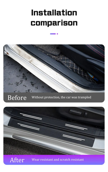 Car Door Threshold Protective Carbon Fibre Sticker For BYD - NeoBYD