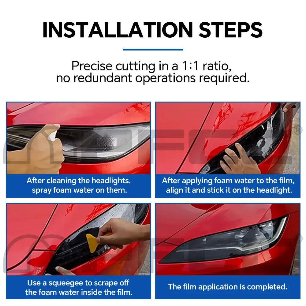 Pre-cut B C Pillars Paint Protection Film Headlight Rearview Mirror Clear Sticker Anti-Scratch For BYD Atto 2 - NeoBYD