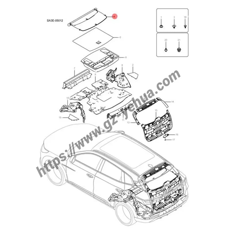 Retractable Cover Book Trunk For BYD Seal U / Sealion 6