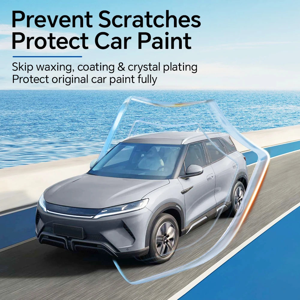 Pre-cut B C Pillars Paint Protection Film Headlight Rearview Mirror Clear Sticker Anti-Scratch For BYD Atto 2 - NeoBYD