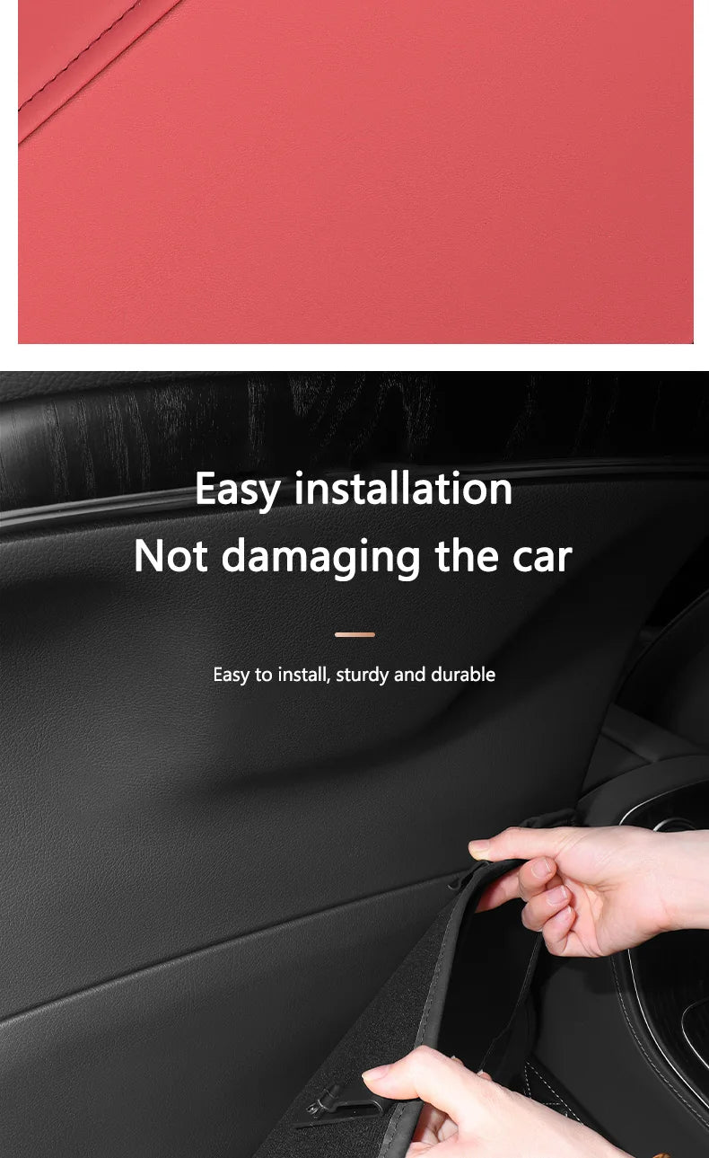 Car Seat Back Anti Kick Pad Leather Protective For BYD Seal U / Atto 3 / Seal / Dolphin
