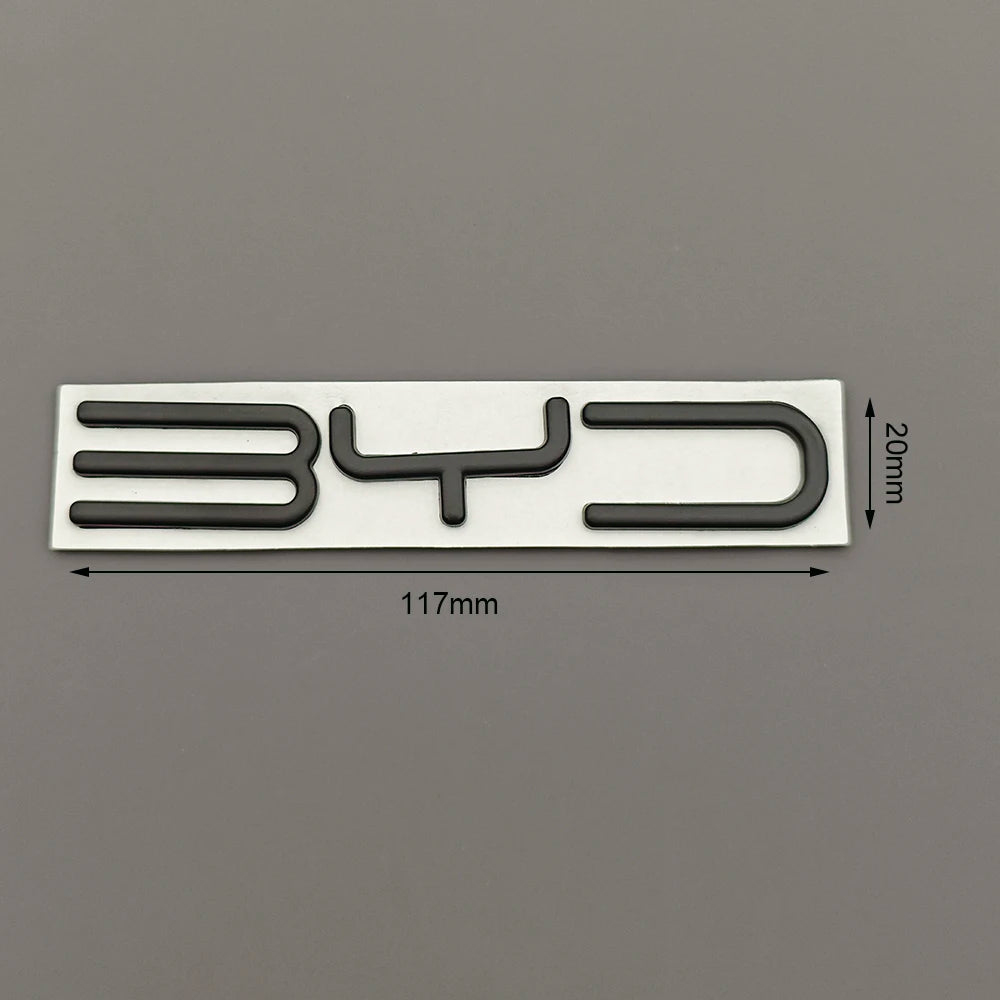 3D Metal BYD Logo Car Emblem Badge Rear Trunk Sticker Accessories For BYD - NeoBYD
