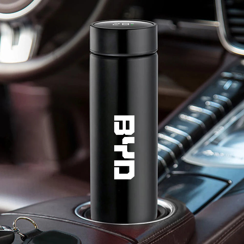 Car Intelligent Thermos Bottle For BYD Tang F3 E6 Atto 3 Yuan Plus Song Max F0 G3 I3 Ea1 Dmi 2din 2014 G6 Pro Auto Accessories - NeoBYD