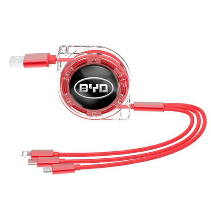 3 In 1 Fast Charger USB Data Cable For BYD - NeoBYD