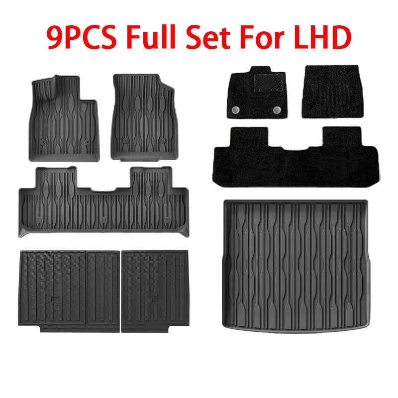 TPE Floor Mats and Cargo Liner, All Weather Floor Liners Trunk Mat LHD & RHD For BYD Seal U / Sealion 6