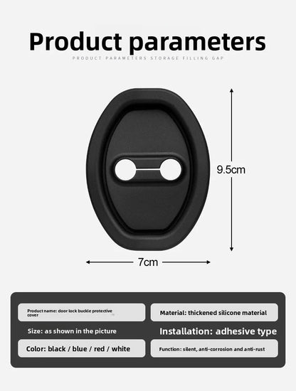 4 pcs Extendable Silicone Car Door Lock Covers Waterproof Rust-proof Protection For Chery Jaecoo J7 J8 2023 2024 2025 Auto