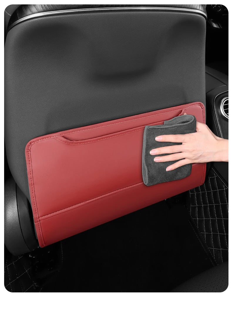 Car Seat Back Anti-Kick Leather Protective Pad For BYD - NeoBYD