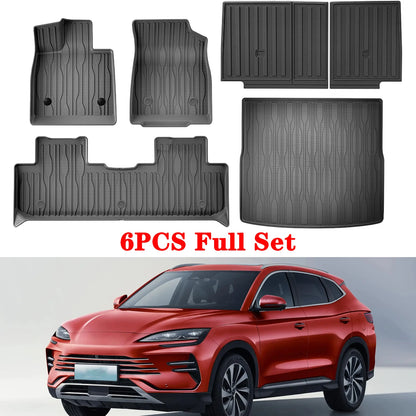 TPE Floor Mats and Cargo Liner, All Weather Floor Liners Trunk Mat LHD & RHD For BYD Seal U / Sealion 6