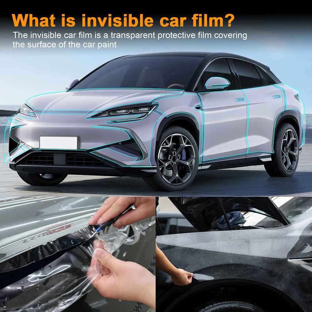 Front Headlight Rear View B C Pillars TPU Paint Protection Film For BYD Sealion 7 - NeoBYD