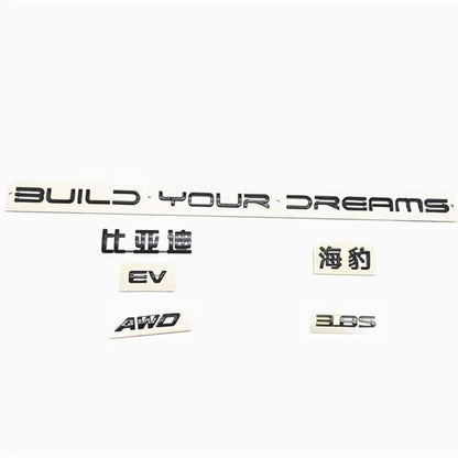 BYD Seal Trunk Emblem Black Letter 1pc KCSZHXG For EV - NeoBYD