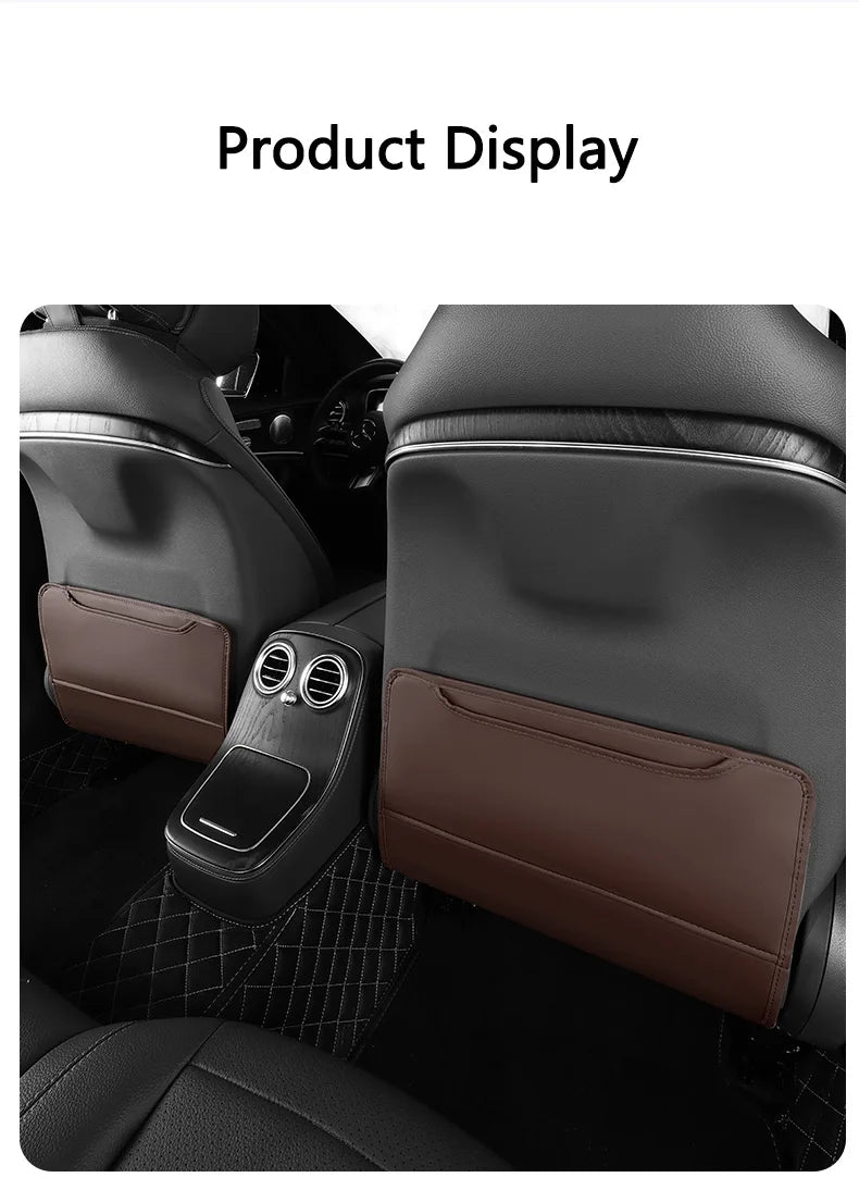Car Seat Back Anti-Kick Leather Protective Pad For BYD - NeoBYD