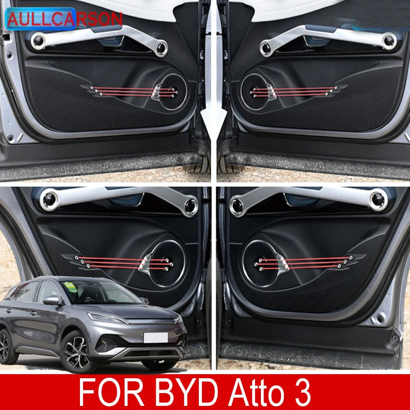 Choice BYD Atto 3 Leather Car Door Kick Pad Protector Kit - NeoBYD
