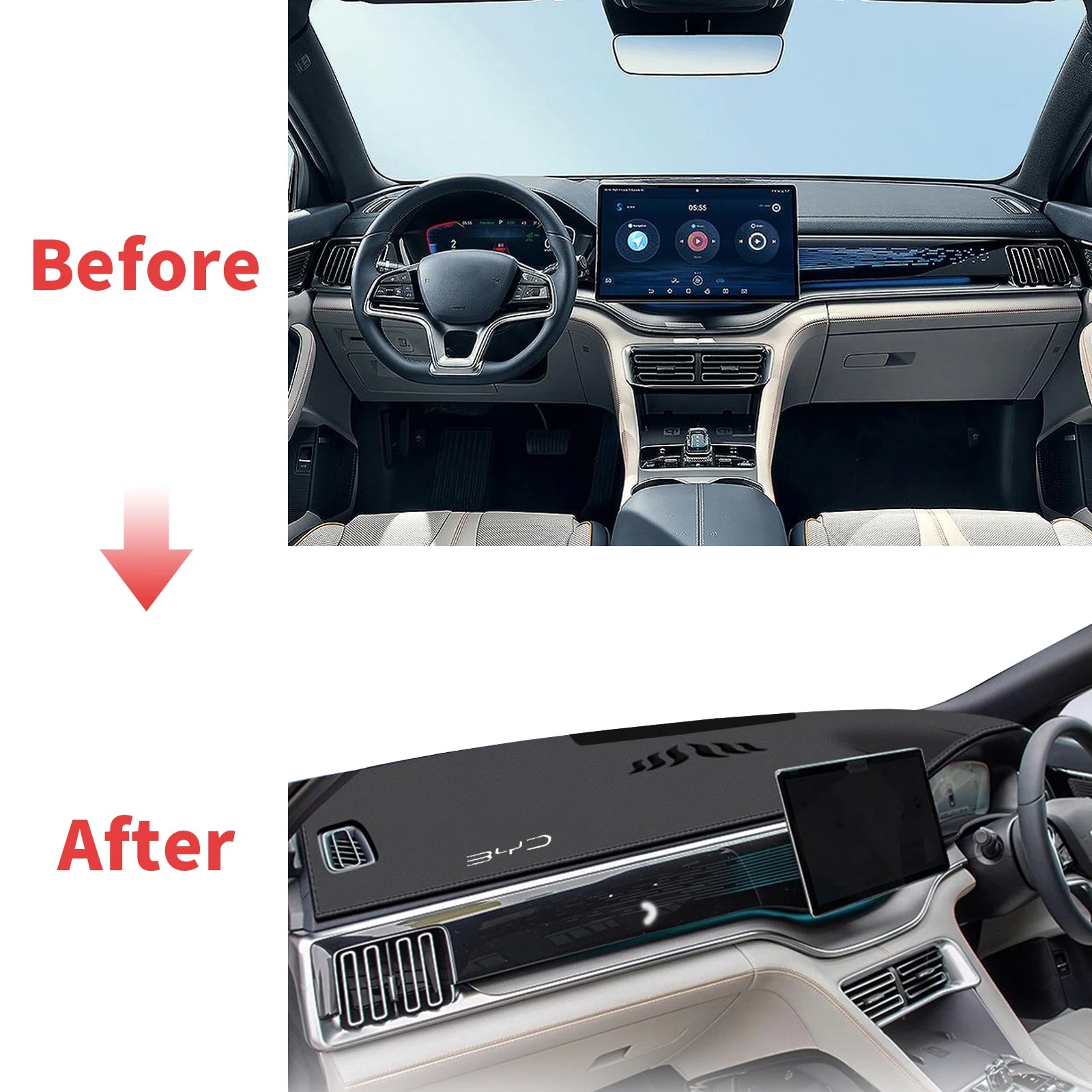 Dashboard Mat Sunshade Protective Carpet Car Cover Non-slip Pad For BYD Seal U / Sealion 6 - NeoBYD