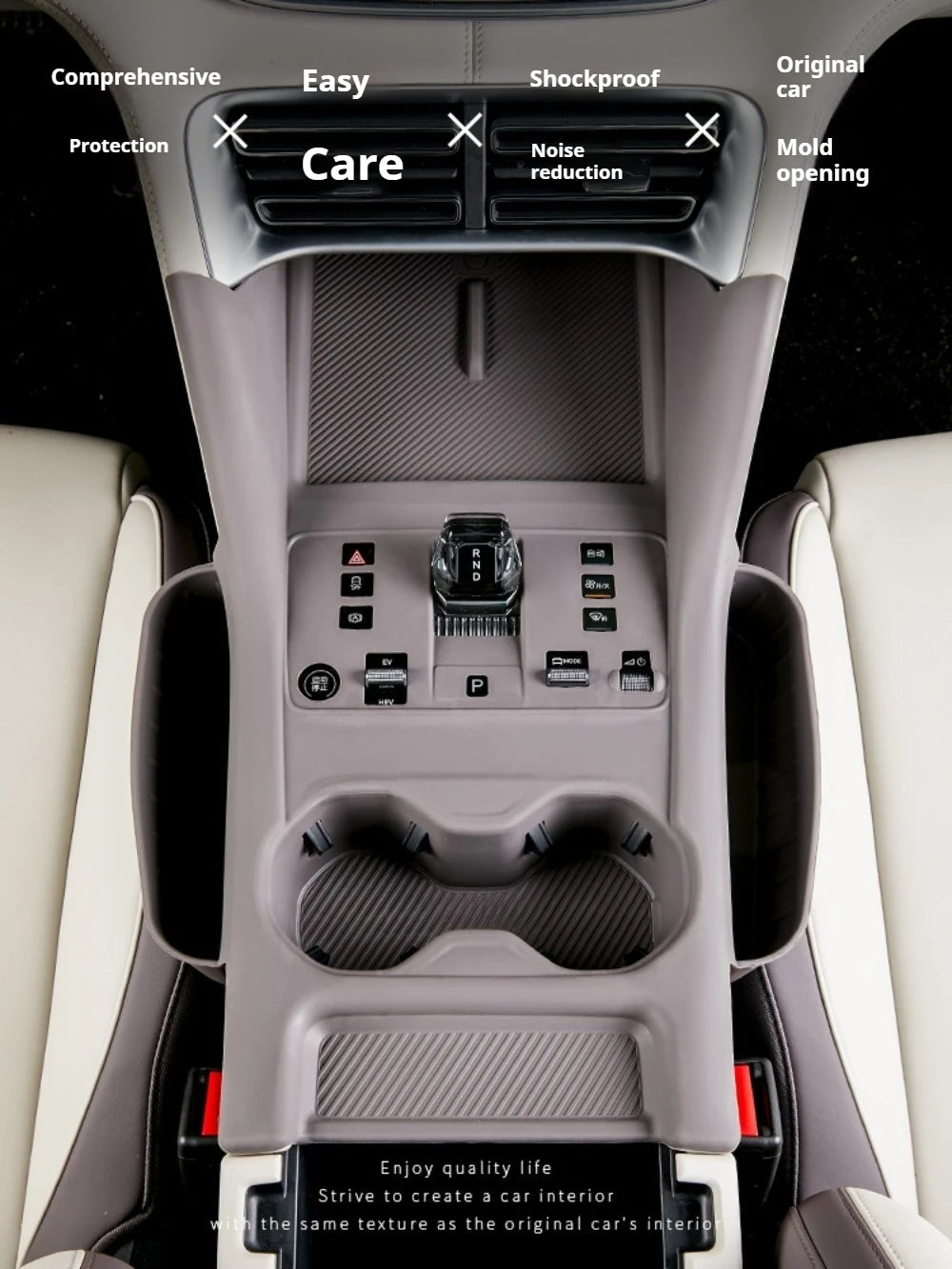 Central Control Panel + Cup Holder + Wireless Charging Silicone Protective Pad For BYD Seal U / Sealion 6 - NeoBYD