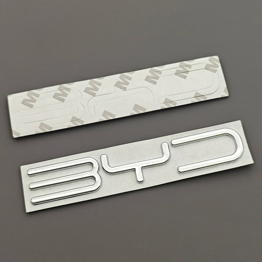 Byd Sticker 3D Metal BYD Logo Car Emblem Badge Rear Trunk Sticker Accessories For ...