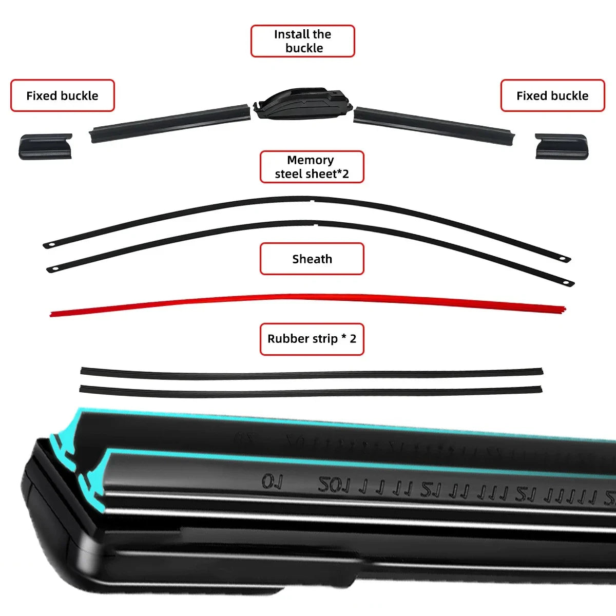 BYD Atto 3 Wiper Blade Front Windshield Replacement For EVs - NeoBYD
