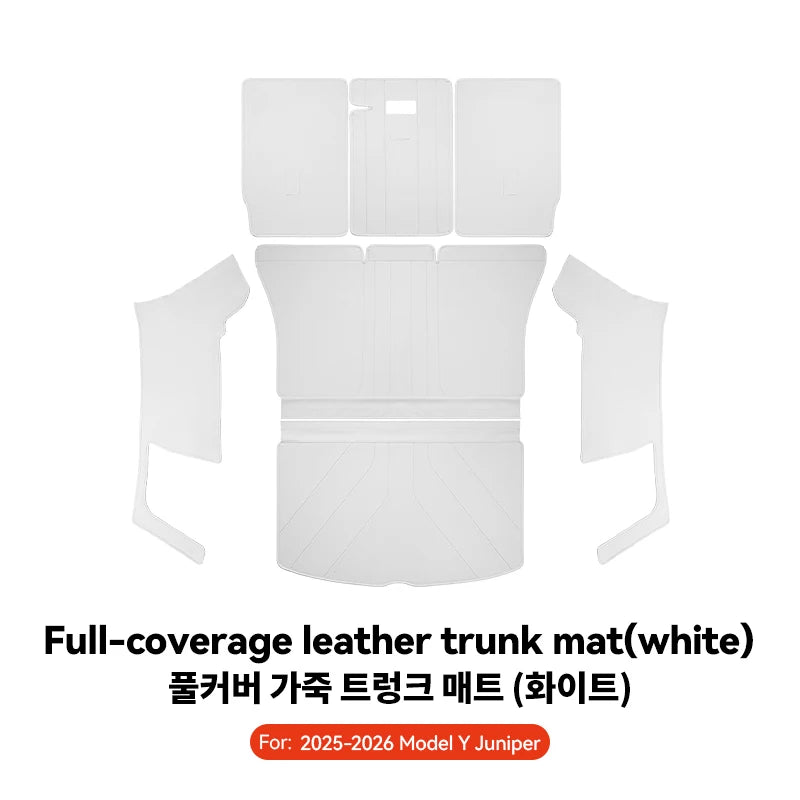 Premium Juniper Leather Trunk Mat for Tesla Model Y
