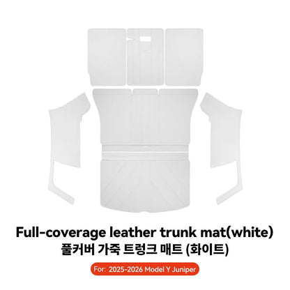 Premium Juniper Leather Trunk Mat for Tesla Model Y