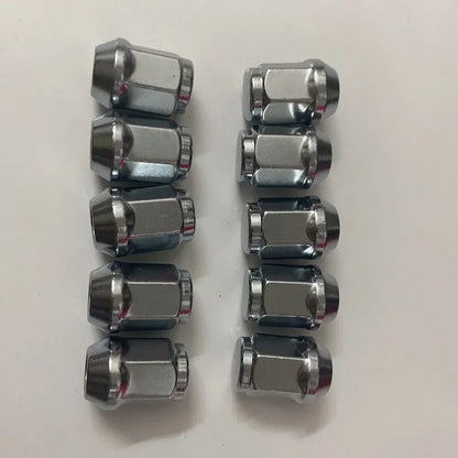 Car Wheel Nuts 19mm hex length 35mm M14x2.0 / M14x1.5 / M12x1.5 / M12x1.25 Chrome Closed End Lug Nuts - 5 or 10 Pieces - NeoBYD