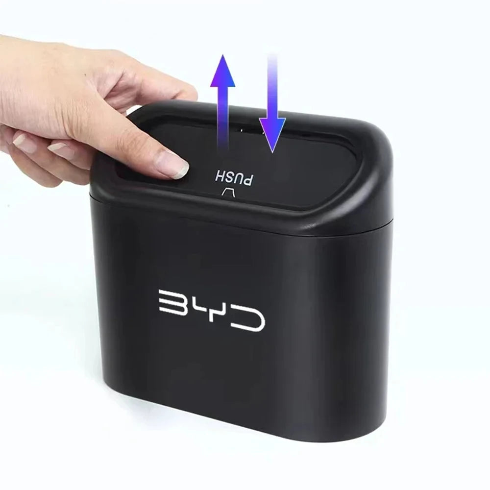 1PC Car Hanging Trash Bin Storage Box for BYD Atto 3 / Seal / Seagull / Dolphin / Act 3 / Tang F3 / E6 / Yuan / Song Plus S6