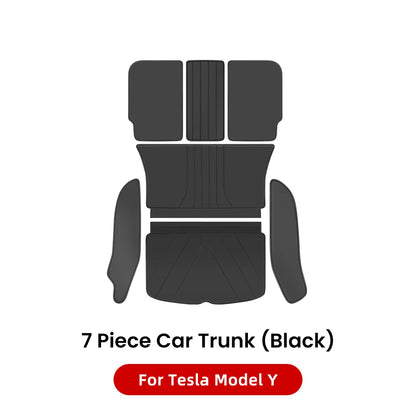 Premium Juniper Leather Trunk Mat for Tesla Model Y