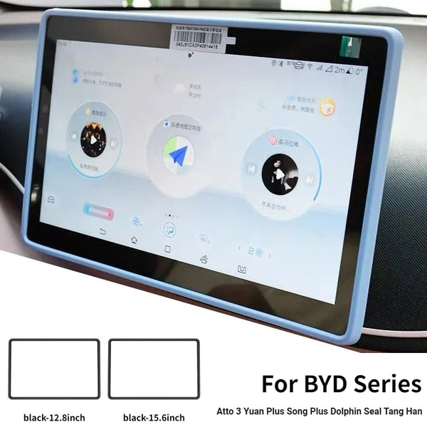 Silicone Protective Frame Edge Cover for Central Control Navigation, Screen Protector Trim