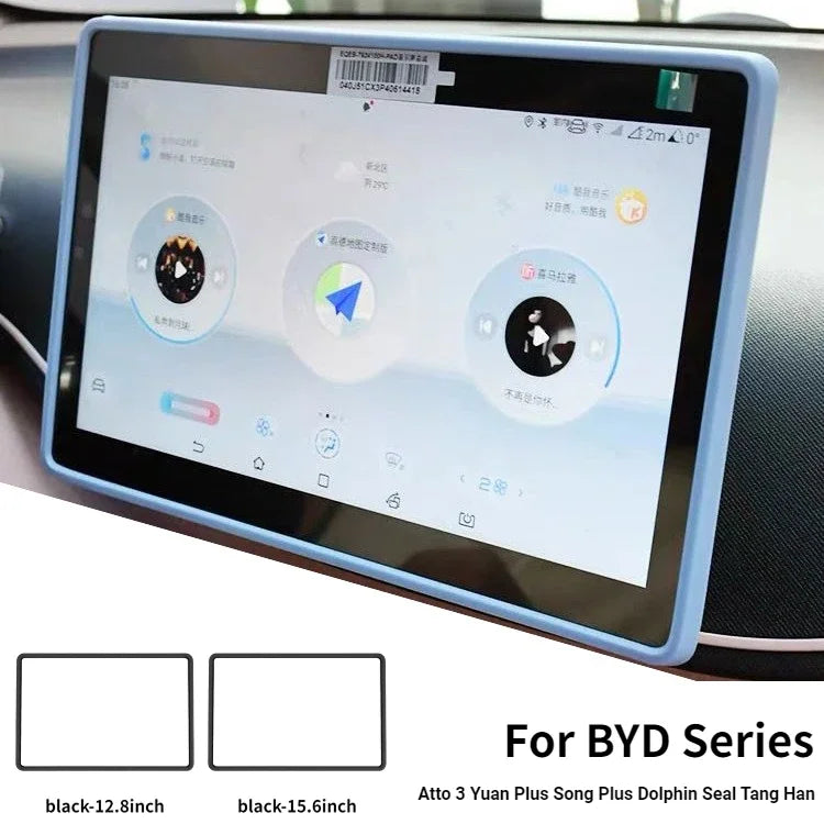 Silicone Protective Frame Edge Cover Central Control Navigation Screen Protector Trim For BYD - NeoBYD