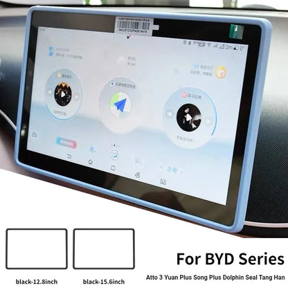 Silicone Protective Frame Edge Cover Central Control Navigation Screen Protector Trim For BYD - NeoBYD