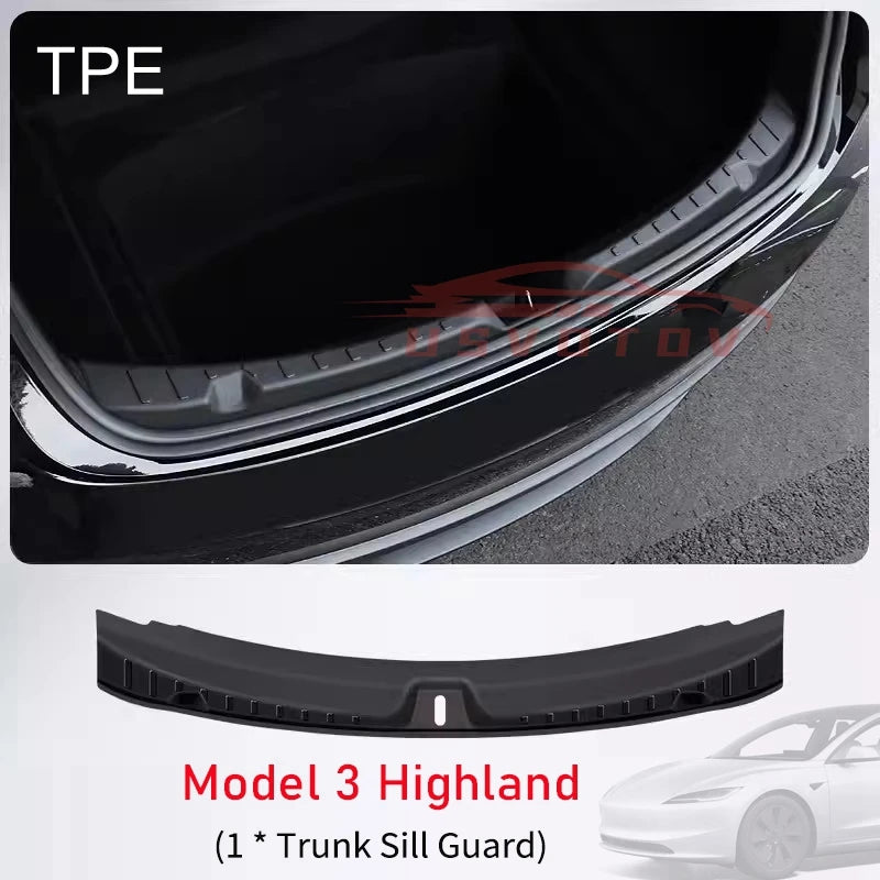 Tesla Model 3 Highland Trunk Protection Strips