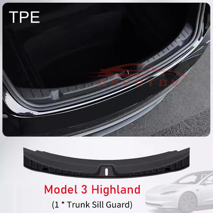Tesla Model 3 Highland Trunk Protection Strips